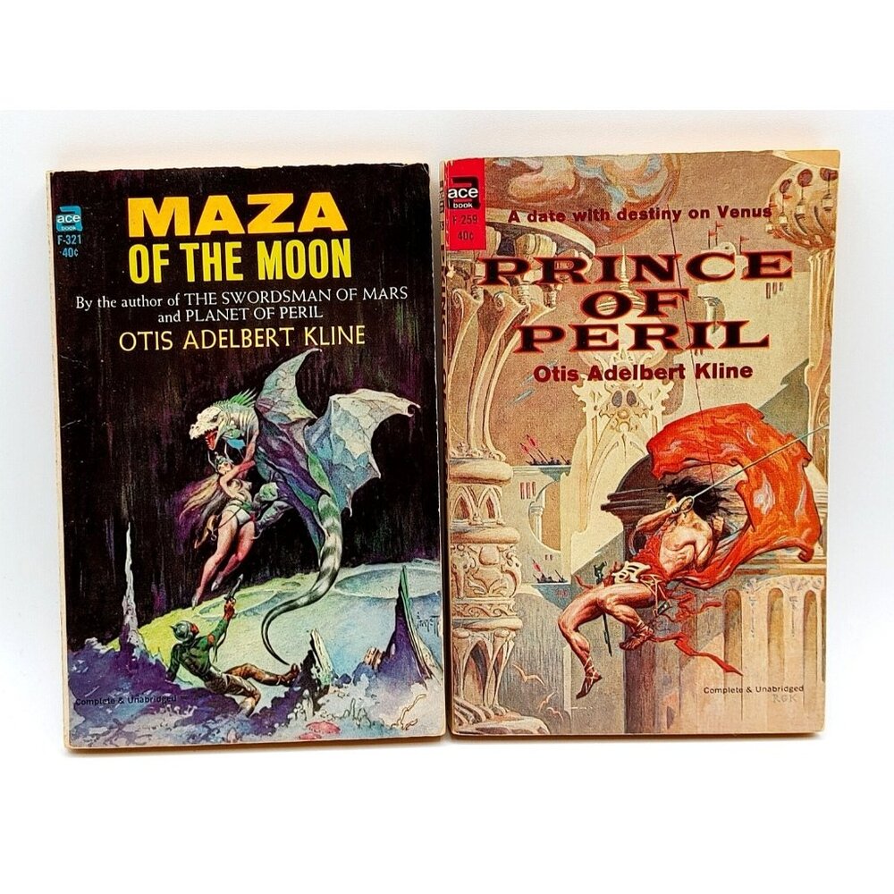 Prince of Peril Maza of the Moon Novels Otis Adelbert Kline Ace Books Paperback
